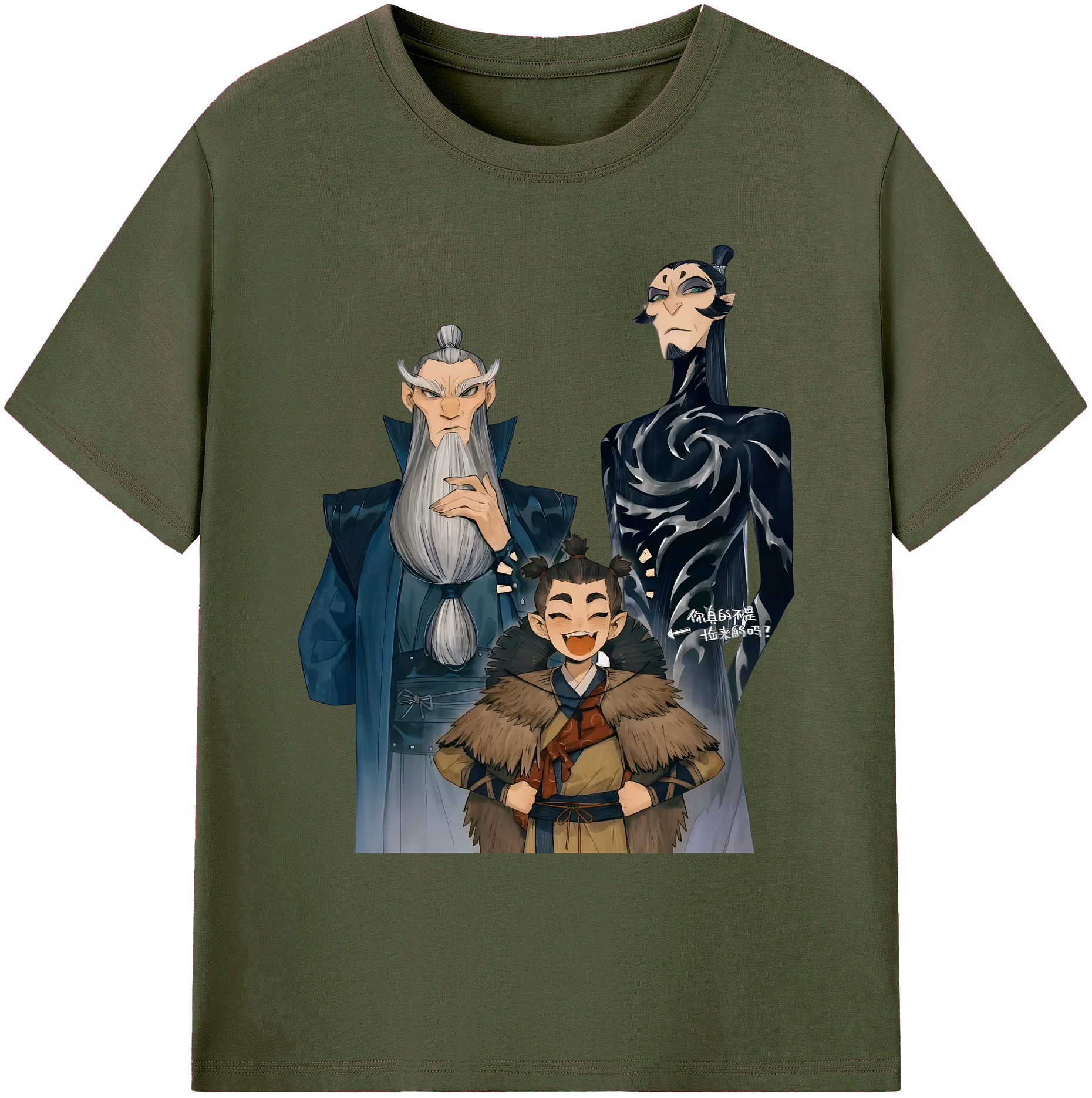 （画像用） Ne Zha 2 ナタ 魔童の大暴れ 綿100％ メンズ半袖Tシャツ｜肌触りやわらか＆通気性